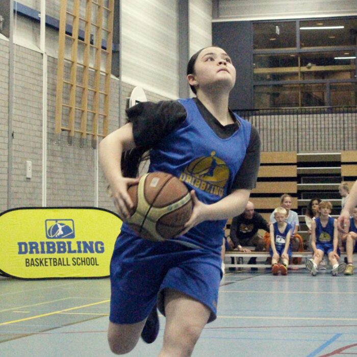 Dribbling basketball school
