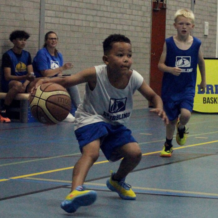 Dribbling basketball school