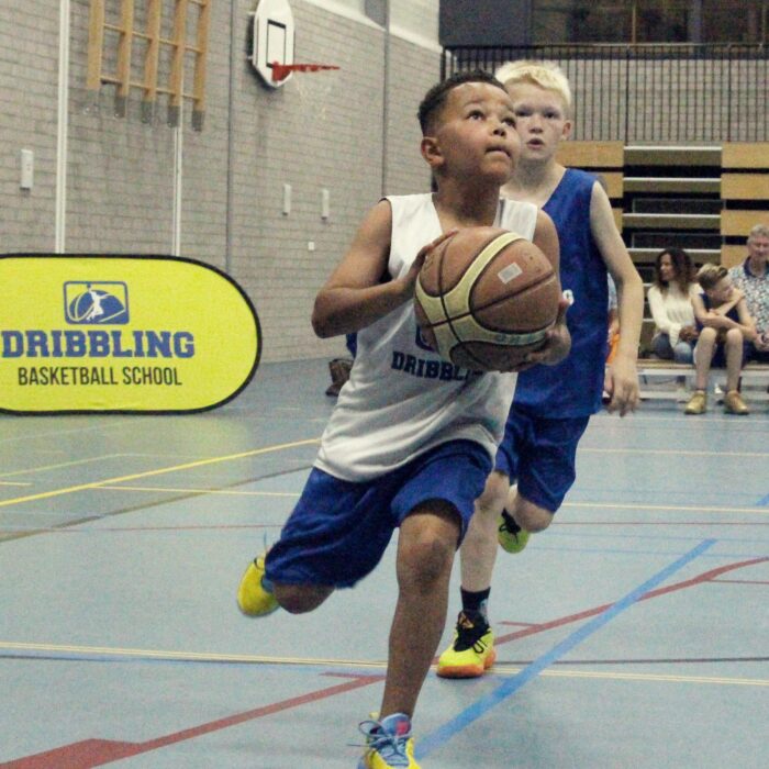 Dribbling basketball school