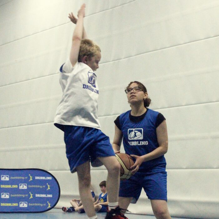 Dribbling basketball school