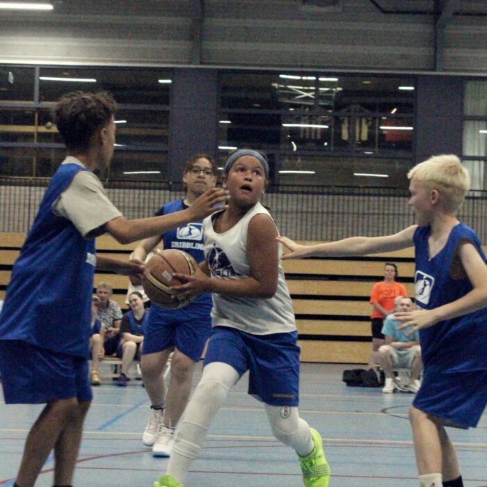 Dribbling basketball school