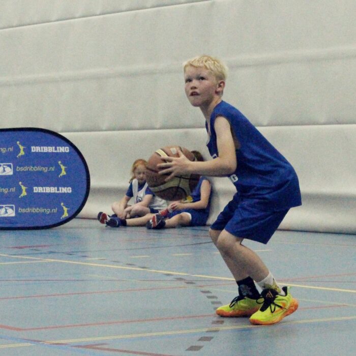 Dribbling basketball school