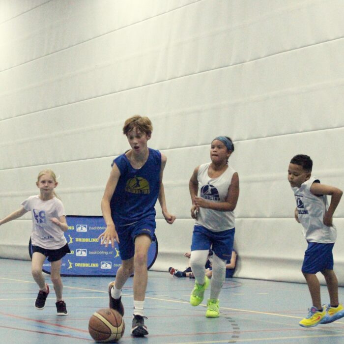 Dribbling basketball school