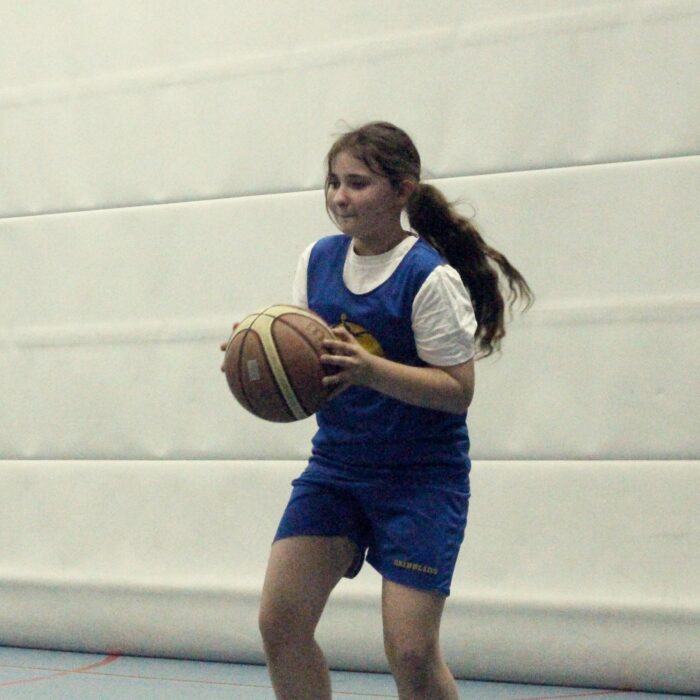 Dribbling basketball school