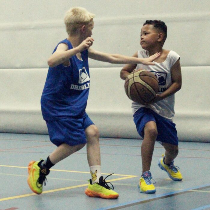 Dribbling basketball school