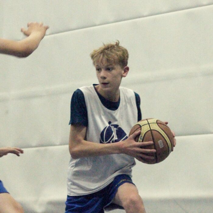 Dribbling basketball school