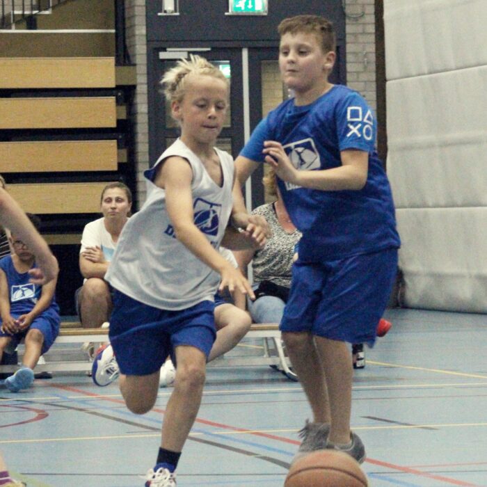 Dribbling basketball school