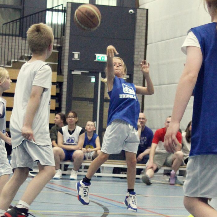 Dribbling basketball school