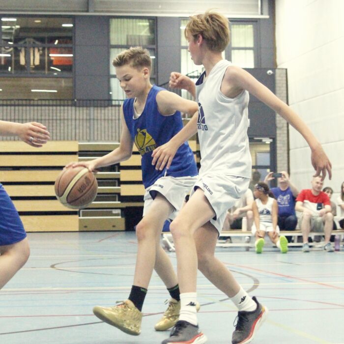 Dribbling basketball school