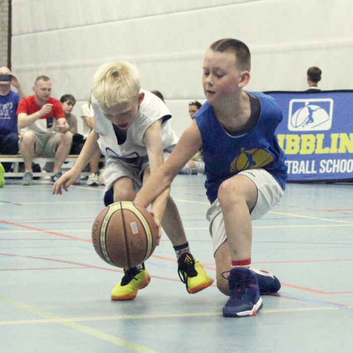 Dribbling basketball school