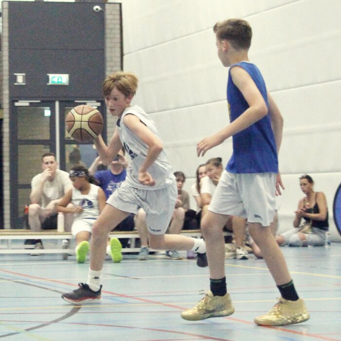 Dribbling basketball school