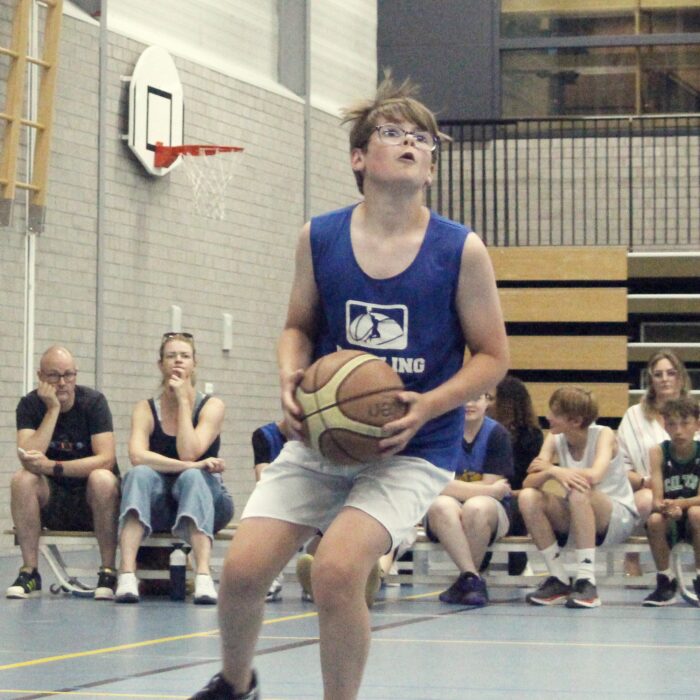 Dribbling basketball school