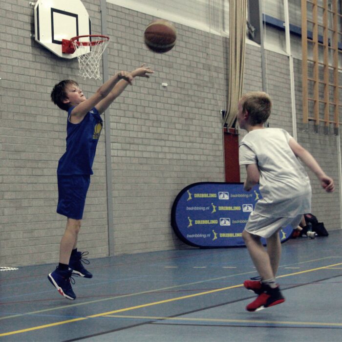 Dribbling basketball school