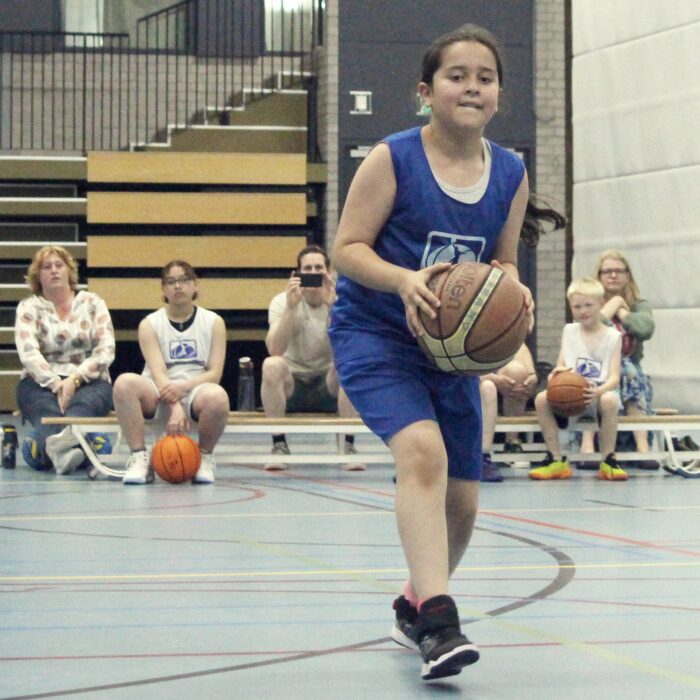 Dribbling basketball school