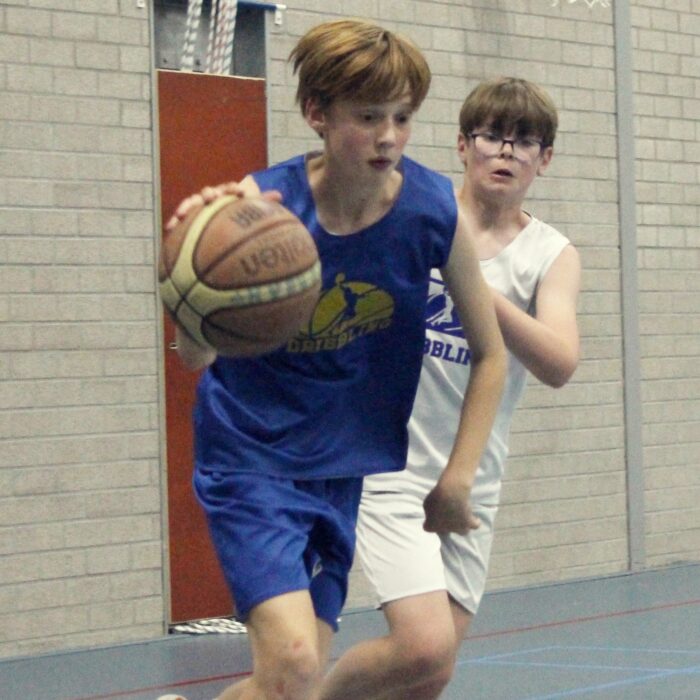 Dribbling basketball school