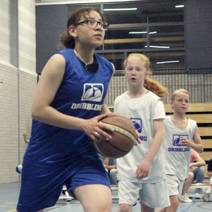 Dribbling basketball school