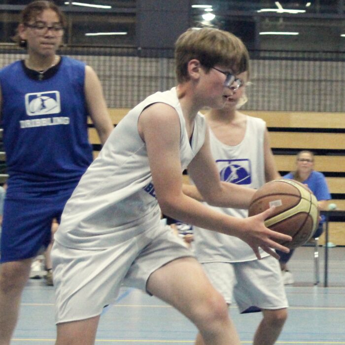 Dribbling basketball school