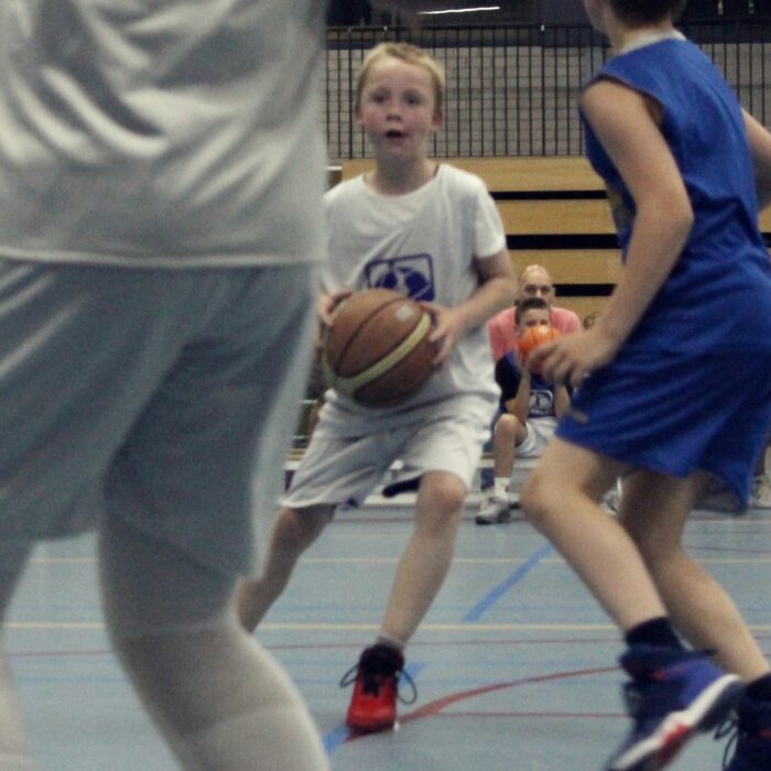 Dribbling basketball school