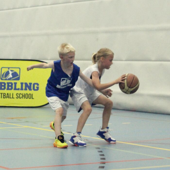 Dribbling basketball school