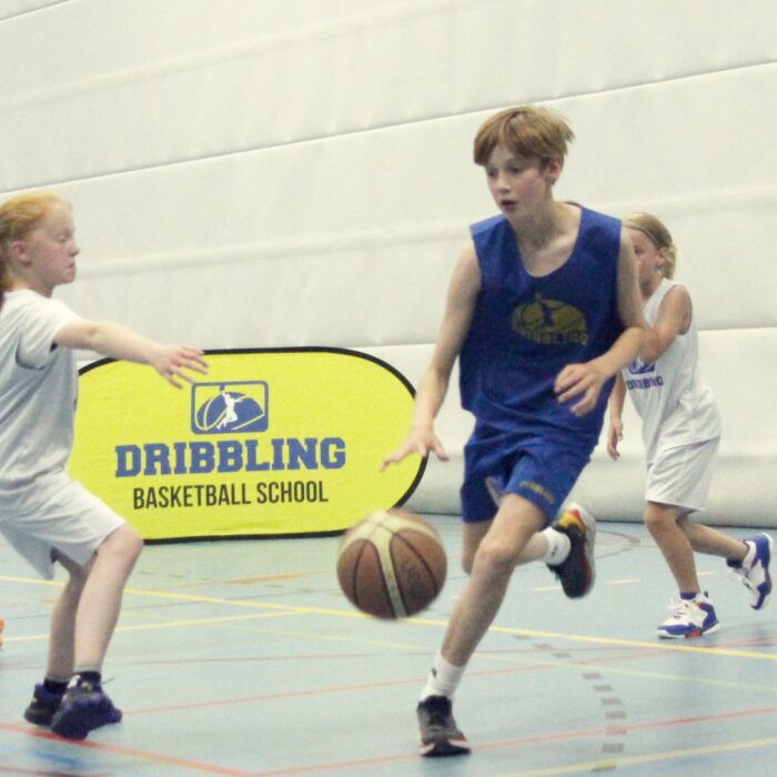 Dribbling basketball school