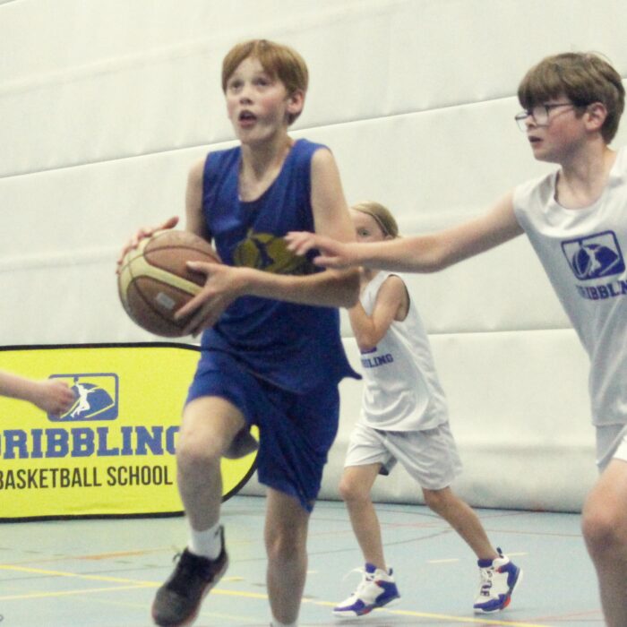 Dribbling basketball school